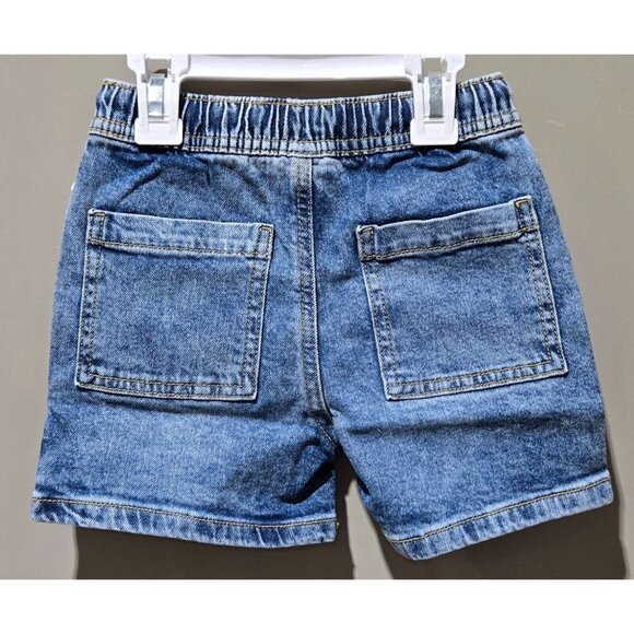 Cat & Jack Boys' 3T Elastic Waist & Drawstring Above Knee 2 Pack Denim Shorts - Picture 5 of 8
